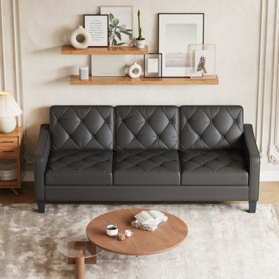 82” Wide Mid-Century Modern 3-Seater Sofa