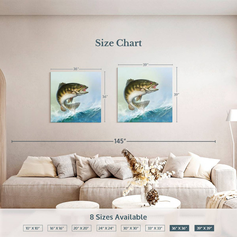 Brampt Bass, 36" H x 36" W
