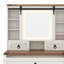 Bureau de coiffeuse avec miroir coulissant et lumières-1580355311