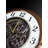 QXM380BRH Melodies In Motion Clock, Metallic Brown