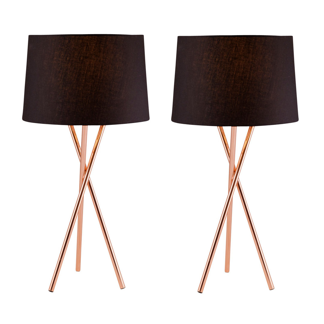 Castello 52cm Tripod Table Lamp Set