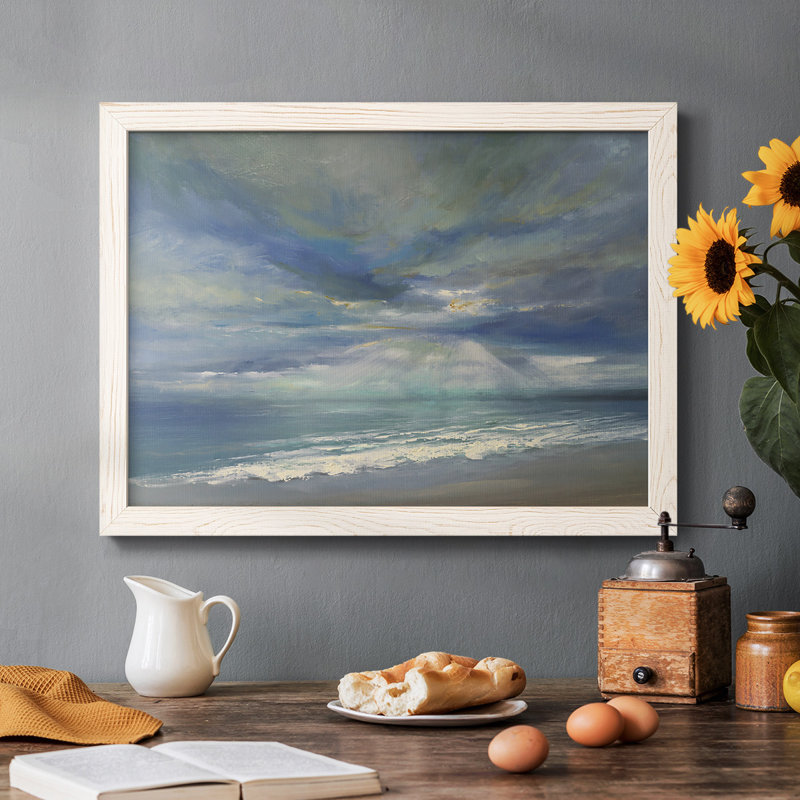 God Rays, reproduction d'art sur toile, Cadre blanc, H 18 po x l 26 po x P 1,5 po