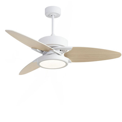 Light Pro 52 in. LED Indoor White Smart Ceiling Fan with Remote Control