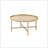 Chic And Modern Coffee Table With Sturdy Metal Base And Versatile Design