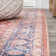 Ville Ornate Medallion Machine-Washable Terracotta/Navy Rug
