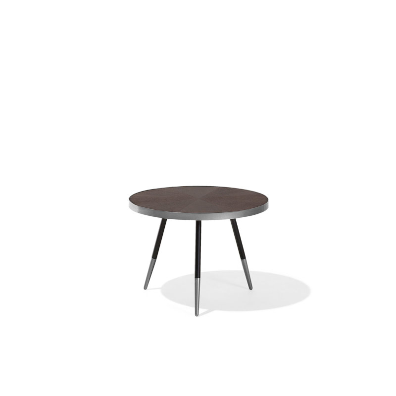 Nicolas Three Leg Coffee Table, Brown, Gold