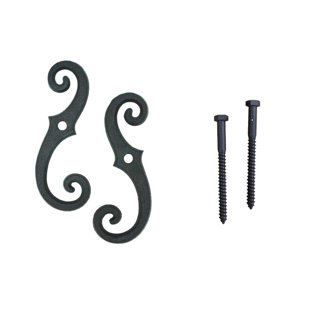 Beveled Scroll Shutter Dog with lag Bolt