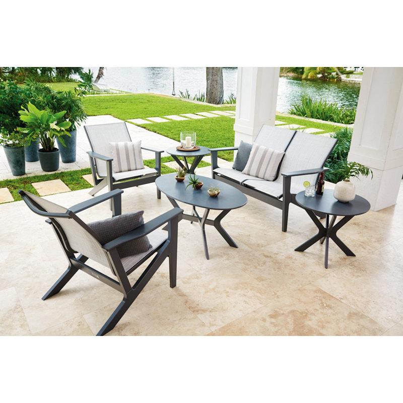 Table d'appoint en plastique Wexler, Noir
