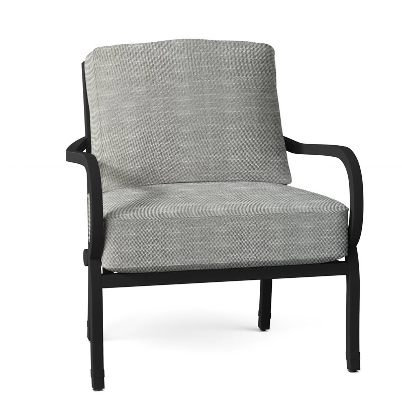 Somerset Aluminum Lounge Chair, Rollo Silver, Welt