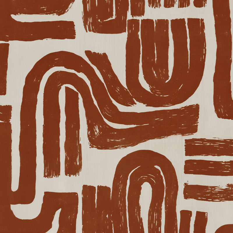 Papier peint abstrait géométrique brun