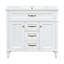 Meuble-lavabo autoportant avec lavabo, tiroirs à fermeture en douceur, plateau basculant et armoire à miroir assortie pour des solutions de rangement modernes-1342047818