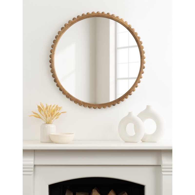 Miroir en bois, Bois brun moyen