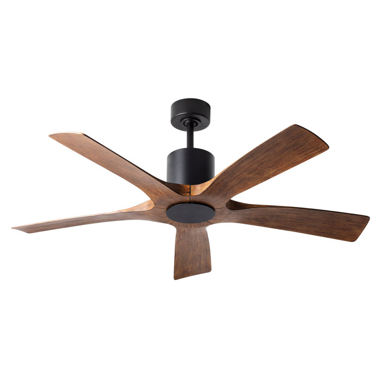 54" Aviator 5 - Blade Indoor / Outdoor Smart Ceiling Fan with Bluetooth Remote Control Included, Works With Alexa and iOS or Android App 