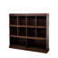 Bibliothèque à 10 tablettes au charmant motif noyer