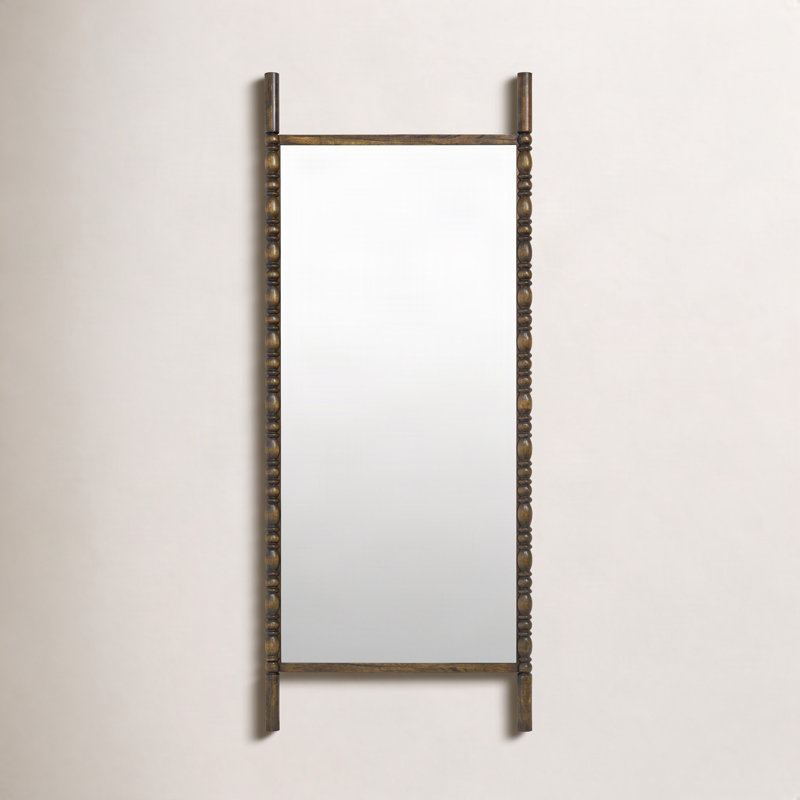 Miroir Galey Alix x Livabliss Bennet, 73 po x 30 po, Marron foncé