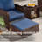 Billmont Wicker/Rattan 2 Person Seating Patio Conversation Sets With Ottoman-1834426895