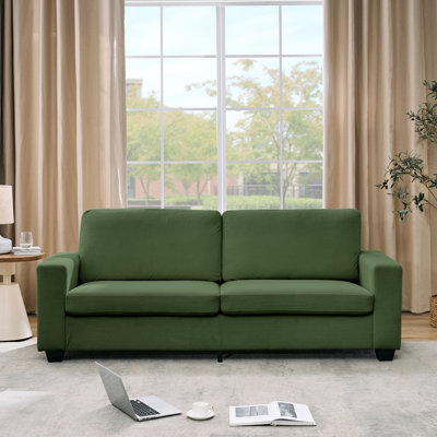 83" Corduroy Loveseat Sofa - Modern 2-3 Seater Couch for Small Living Room & Apartment with Wide Armrests, Deep Seat, Upholstered & Comfy Design