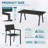 Chamblee Nika Outdoor 7-Piece Dining Set, Aluminum Alloy,Suitable For Patio Gatherings-124583510-124583509