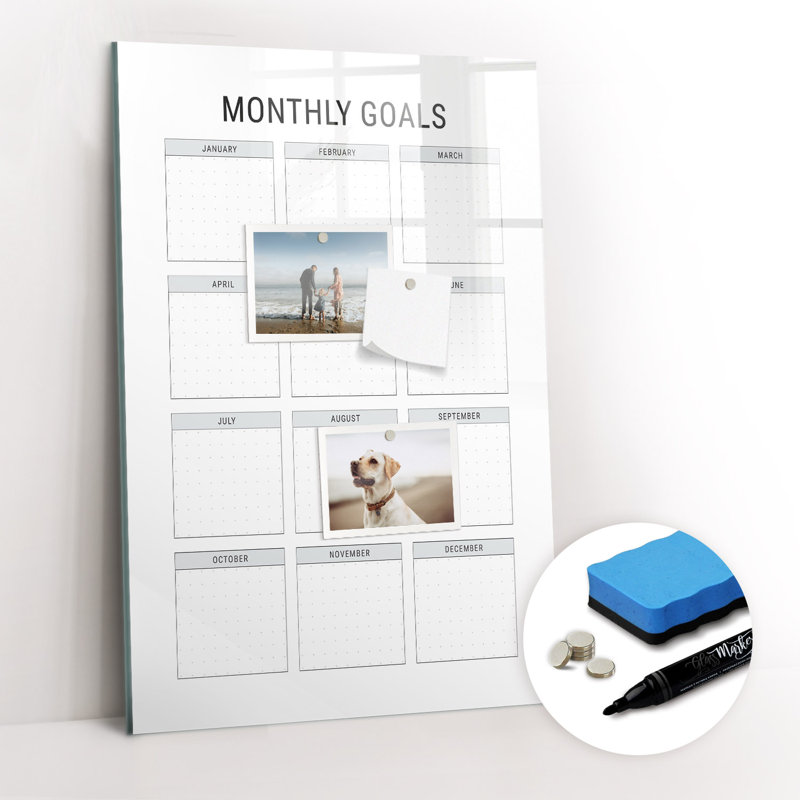 Magnetic Glass Dry Erase Board