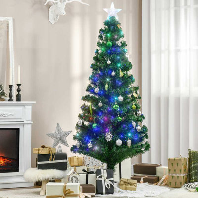 Christmas Tree with Realistic Branches, 24 Multi-Colour LED Lights