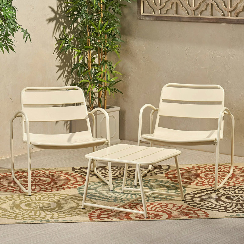 Ensemble de conversation Conrad, Blanc mat