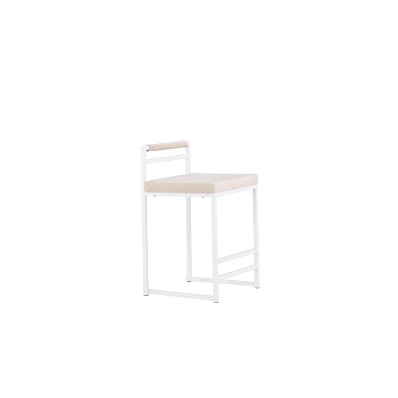 Arye Upholstered Counter Stool with Metal Frame