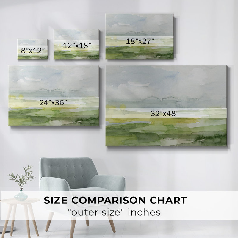 Watery Lowlands II-Gallery, toile tendue, H 12 po x l 18 po