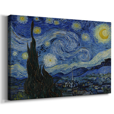 The Starry Night-Vincent van Gogh-Gallery Wrapped Canvas-1889