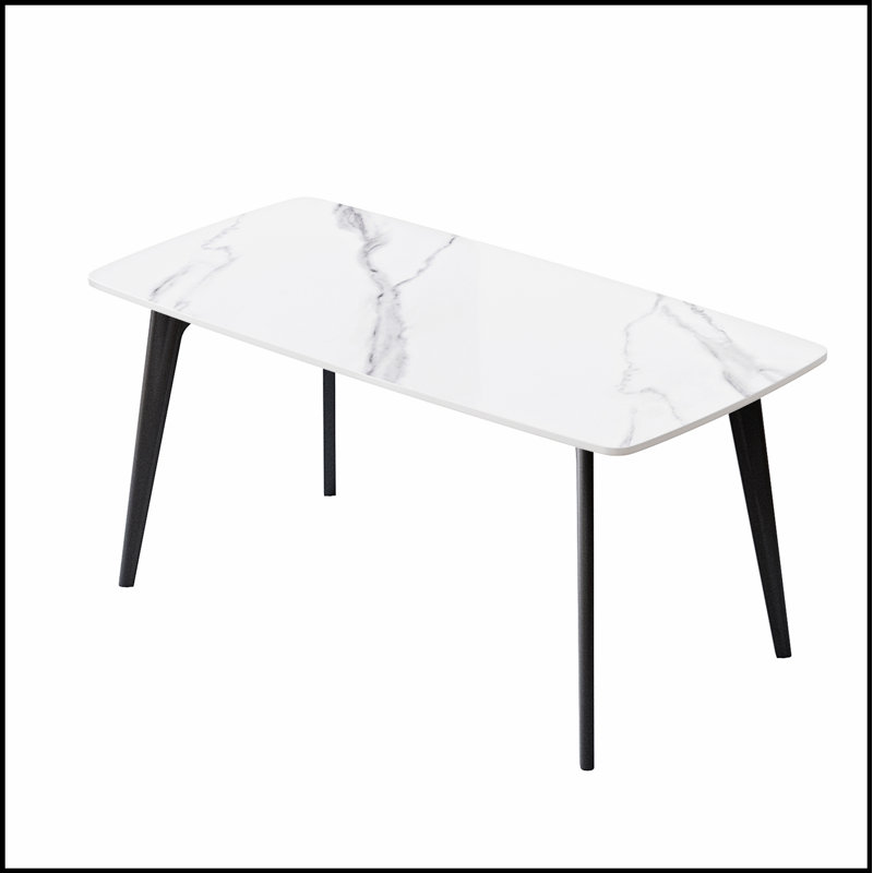 Table de salle à manger Modern, Noir / blanc