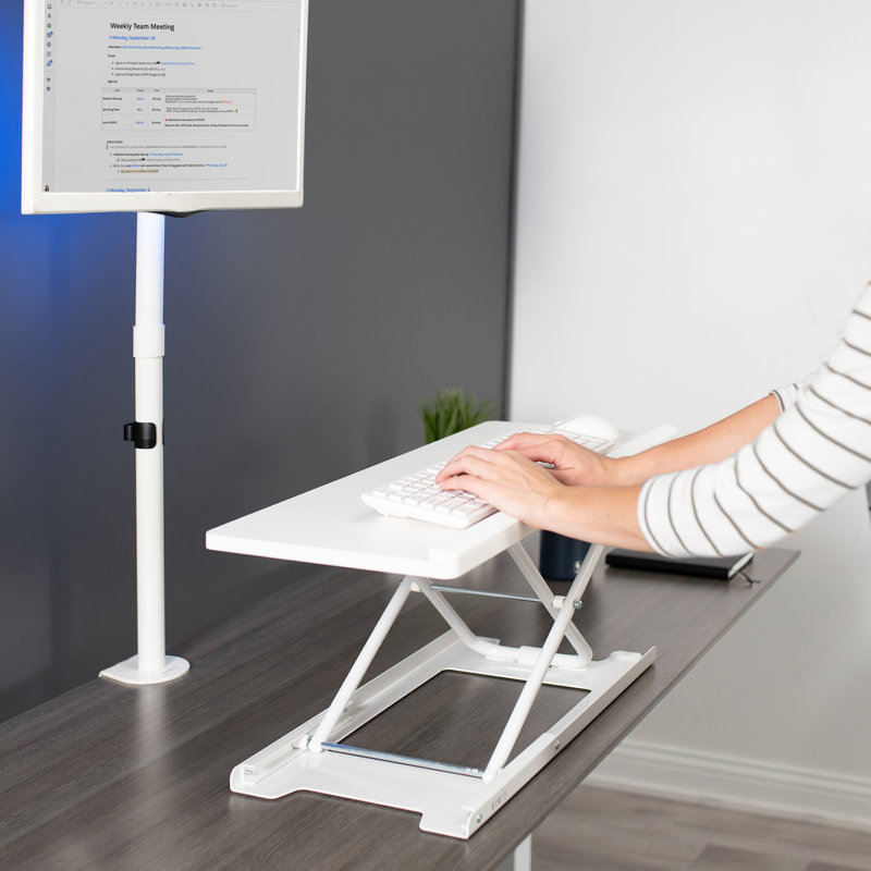 Adjustable Metal Base Standing Desk Converter