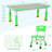 Kids Table and 4 Chair Set, Height Adjustable Toddler Table and Chair Set, Non-Slip Legs, Graffiti Desktop, Large Children Activity Table-88407580