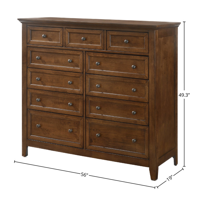 Jacon 11-Drawer Gentlemen's Chest, Brown