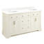 Claudia 60" Mahogany Double Basin Vanity Set with Cabinet, Vanity Top-273085865-273085878-272732363