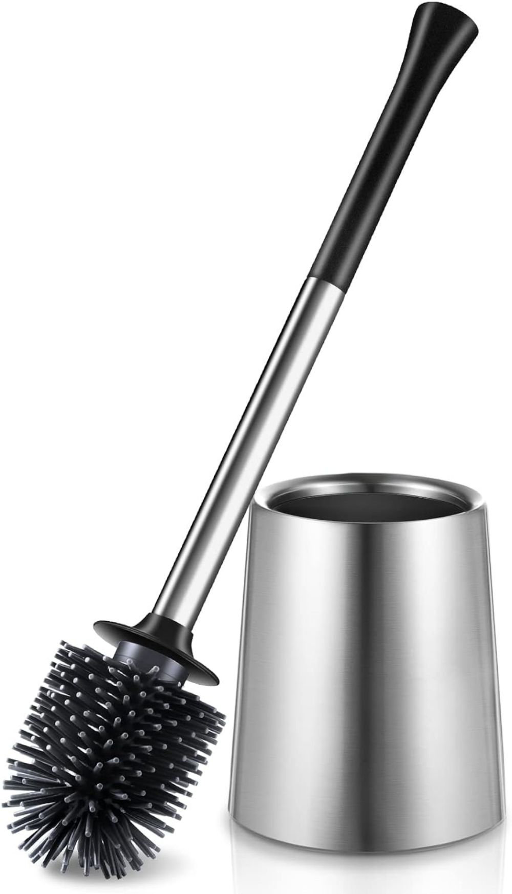 Passetas Toilet Bowl Brush Holder Set Stainless Steel Deep Cleaning