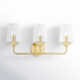 Mauricio 3 Light Transparent Dimmable Vanity Light