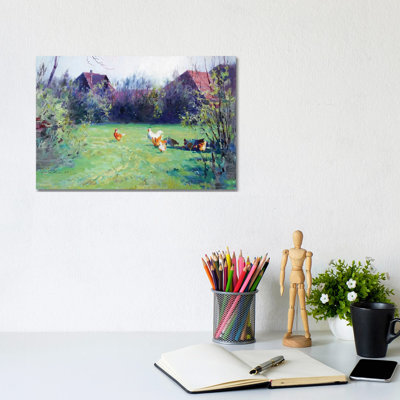May 1 Piece Wrapped Canvas Painting