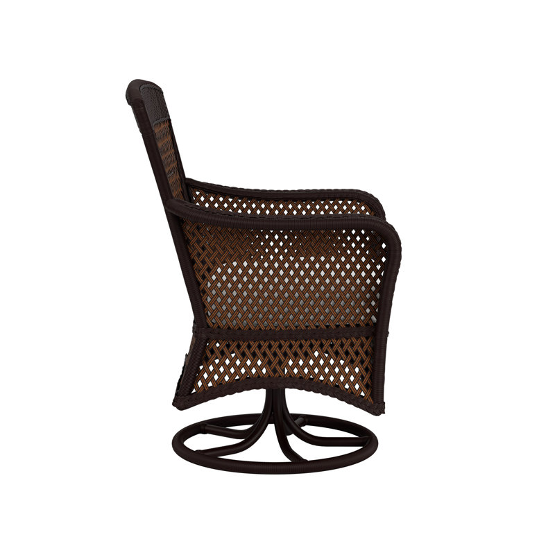 Grand Traverse Outdoor Dining Armchair, Caramel, Gateway Aloe