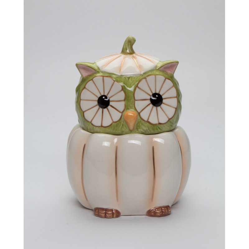 Zahavi Ceramic / Porcelain Jar, White/Green
