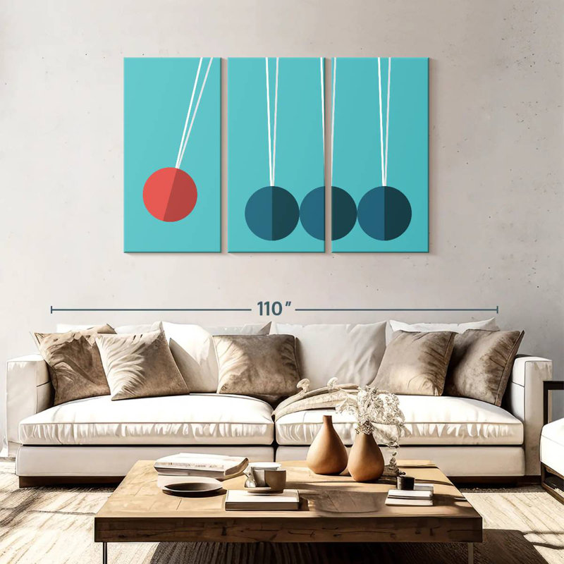 Keiri Newton's Cradle, 48" H x 74" W