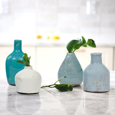 Round Stoneware Vases