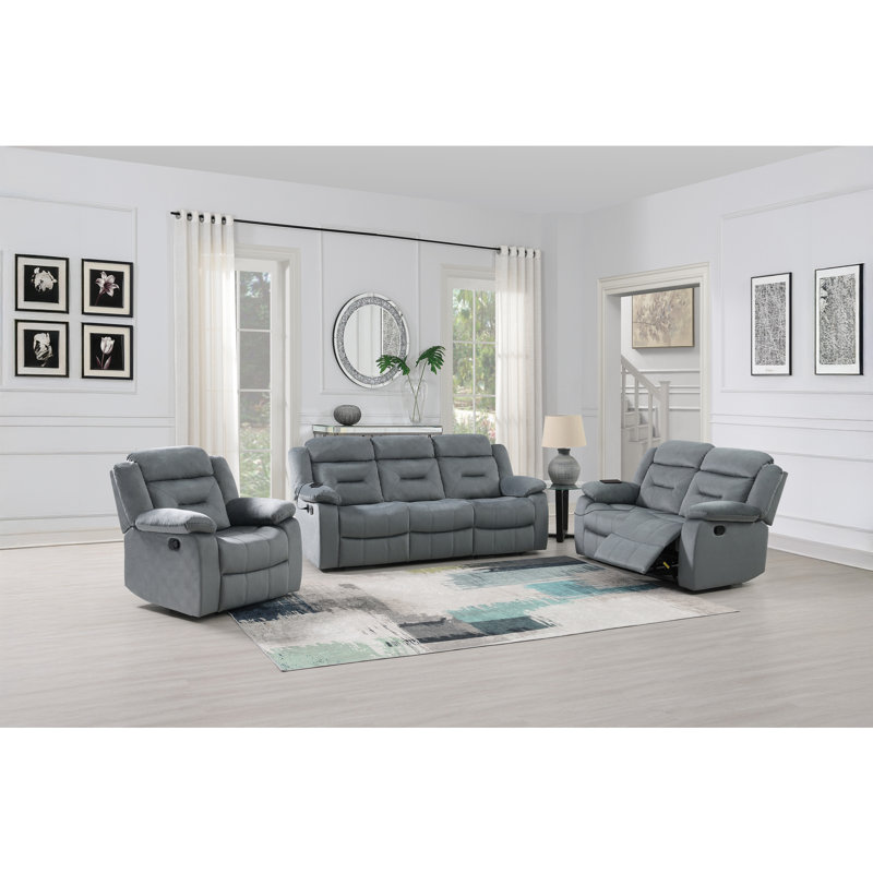 Recliner Loveseat, Dark Grey