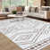 Washable Low Pile Striped Rug Modern Abstract Area Rugs for Living Room Non Slip Bedroom Rug Indoor Stain Resistant Carpet for Kitchen Soft Floor Mat Contemporary Foldable Rug Home Office Dorm