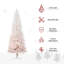 Grand sapin de Noël artificiel non éclairé