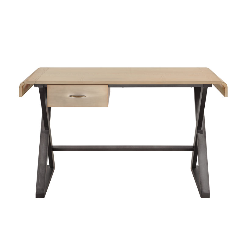Bureau d'écriture rectangulaire en aluminium Danton
