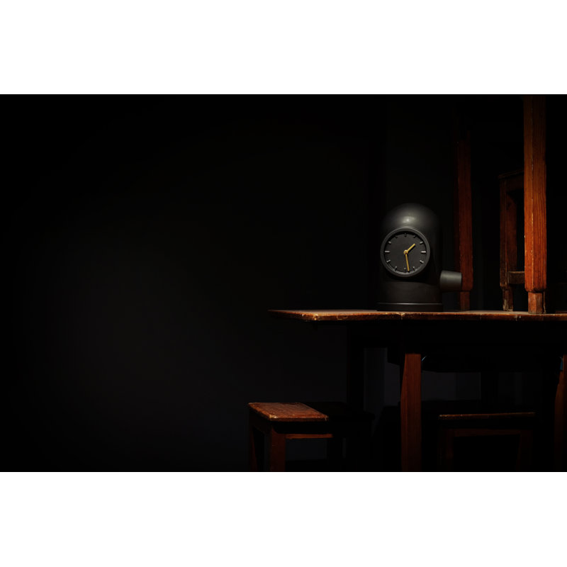 Base horloge de table noire, Noir
