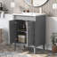Meuble-lavabo simple 24 po avec plateau Sharlyne-631234026