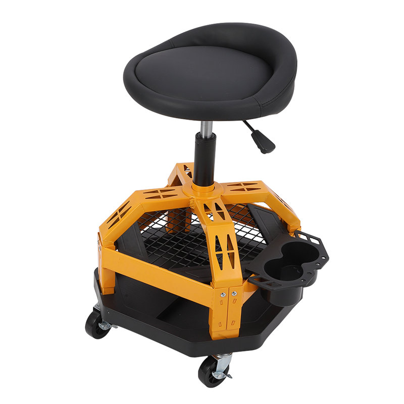 Adjustable Height Lab Stool with Removable Casters/Wheels