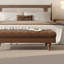 Leather Match Upholstered Bench-100479314