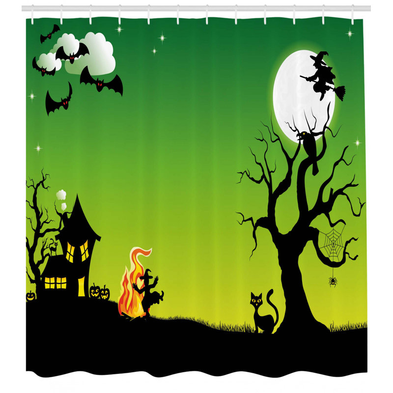 Shower Curtain Set + Hooks, 70" H x 69" W