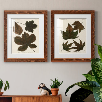 Feuilles d'automne III - ensemble de 2 reproductions d'art